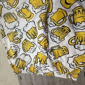 Zara Yellow & White Beer Mug Print Swim Shorts